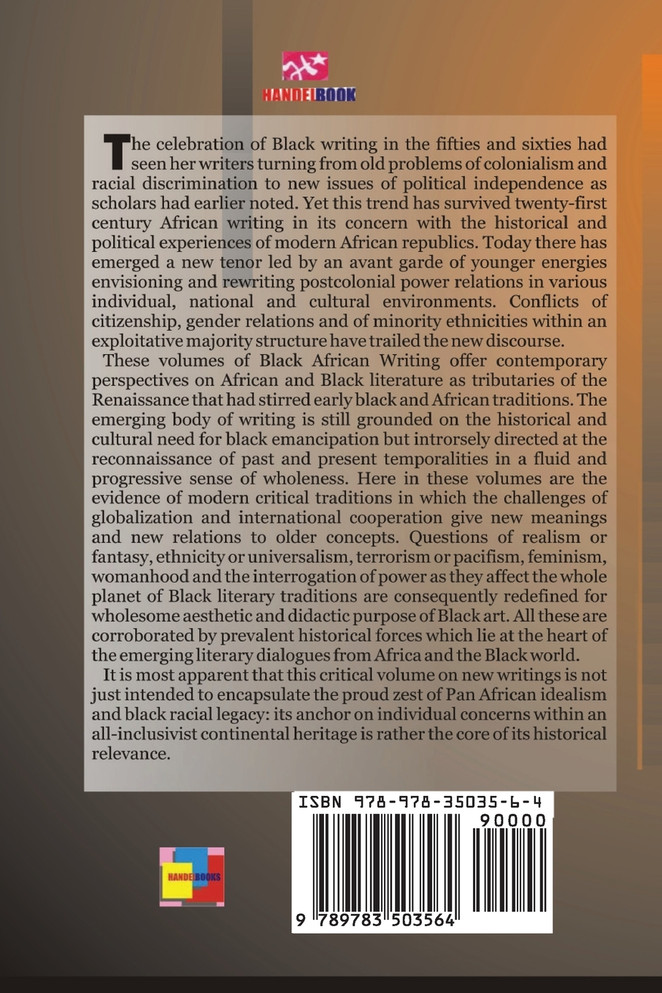 New Black and African Writing. A Critical Anthology Vol. 1