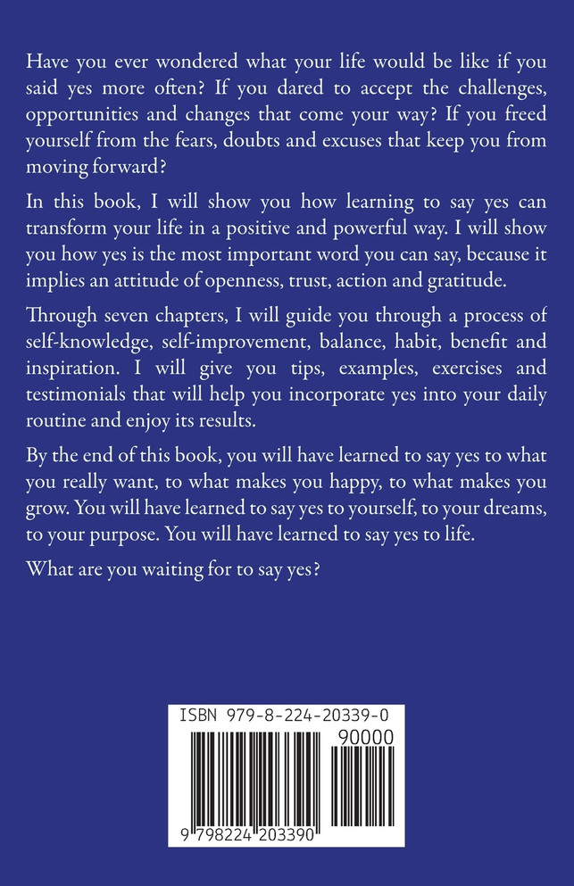 Learning to Say Yes.