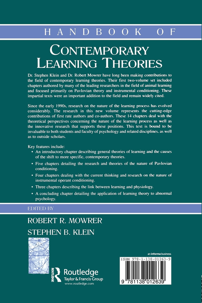 Handbook of Contemporary Learning Theories