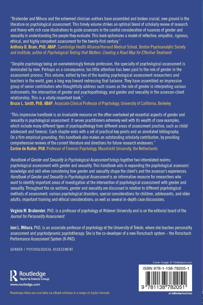 Handbook of Gender and Sexuality in Psychological Assessment