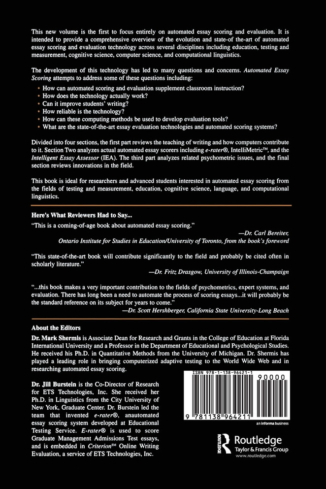 Automated Essay Scoring