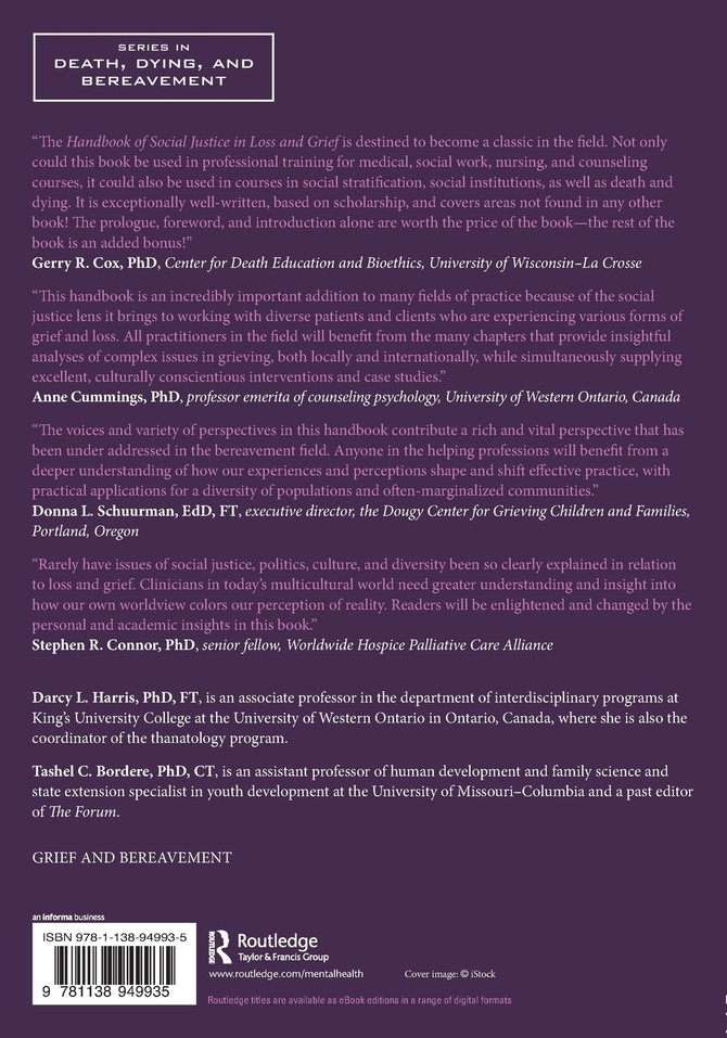 Handbook of Social Justice in Loss and Grief