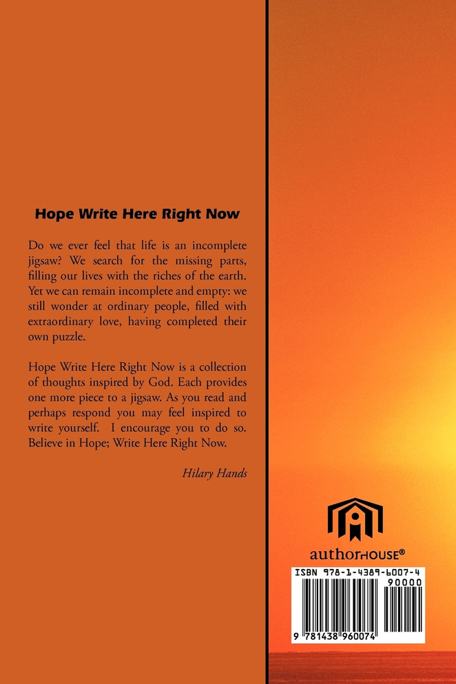 Hope Write Here Right Now