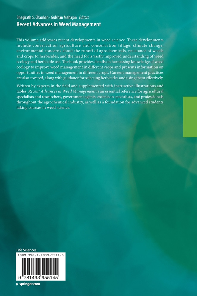 Recent Advances in Weed Management