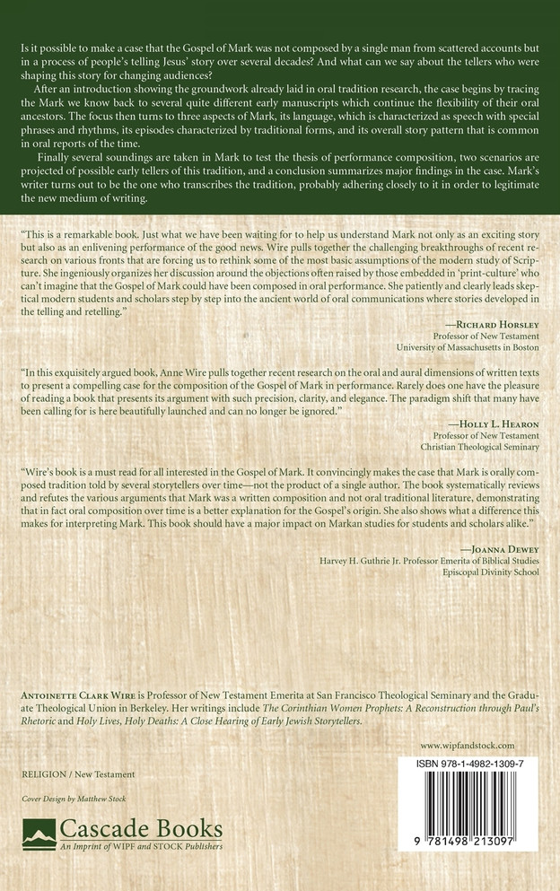 The Case for Mark Composed in Performance
