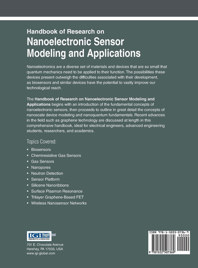 Handbook of Research on Nanoelectronic Sensor Modeling and Applications