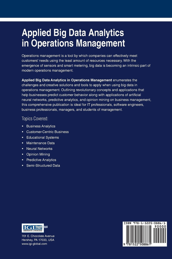 Applied Big Data Analytics in Operations Management