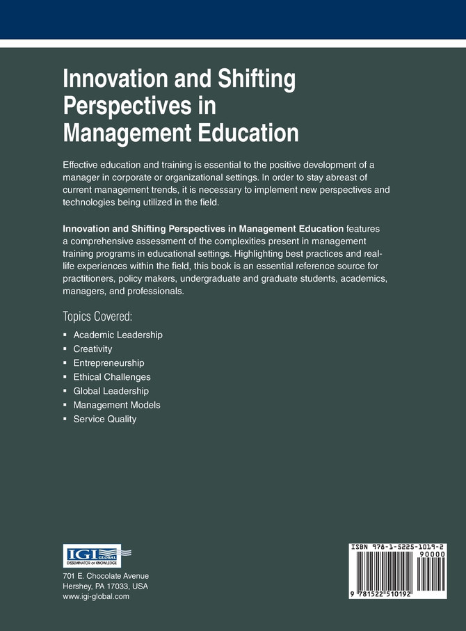 Innovation and Shifting Perspectives in Management Education