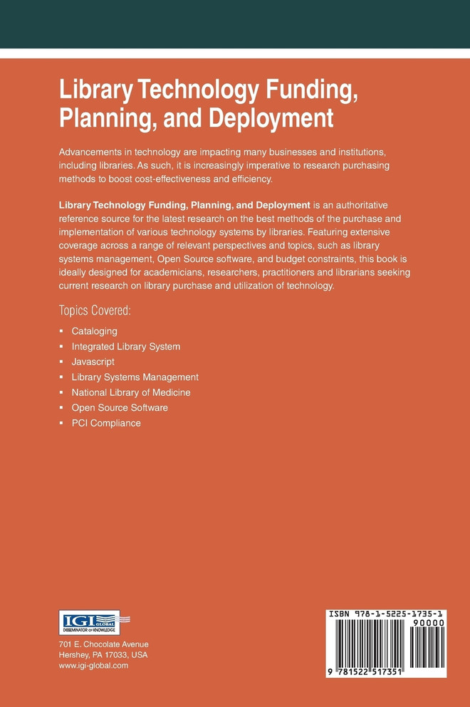 Library Technology Funding, Planning, and Deployment