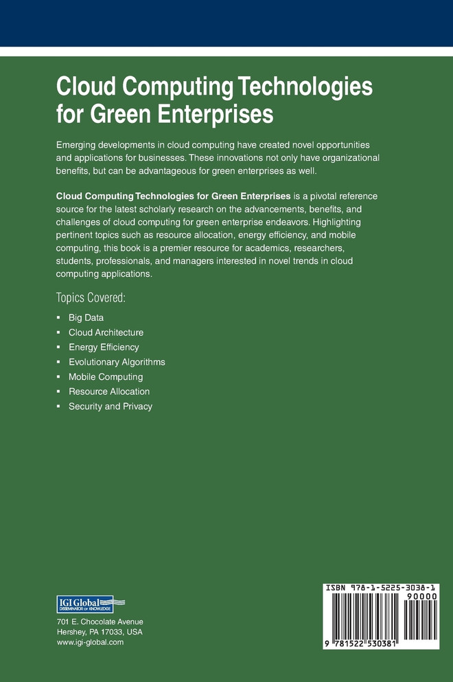 Cloud Computing Technologies for Green Enterprises