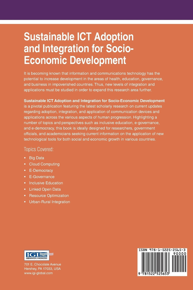 Sustainable ICT Adoption and Integration for Socio-Economic Development