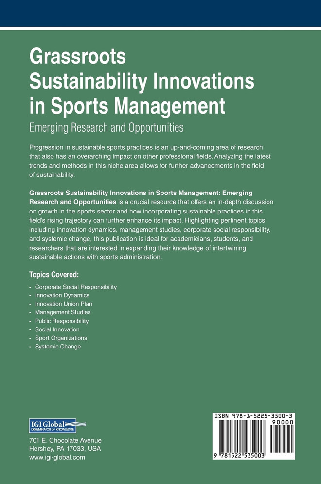 Grassroots Sustainability Innovations in Sports Management