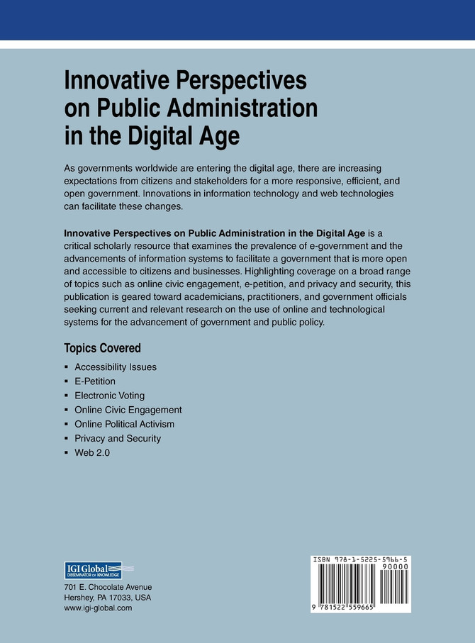 Innovative Perspectives on Public Administration in the Digital Age