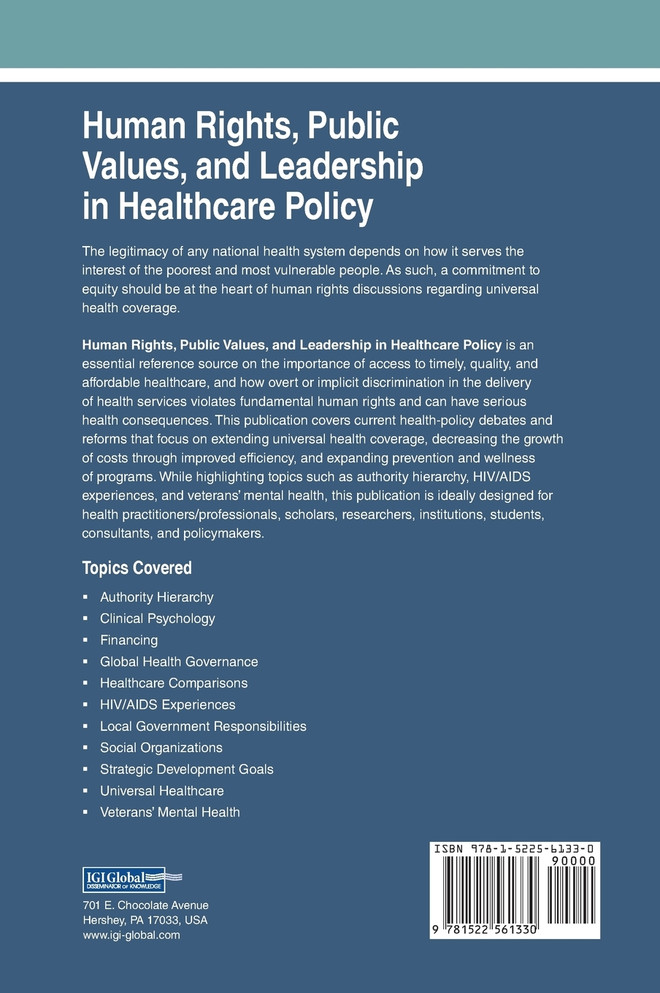 Human Rights, Public Values, and Leadership in Healthcare Policy