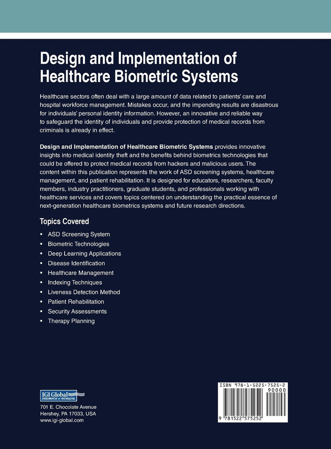 Design and Implementation of Healthcare Biometric Systems