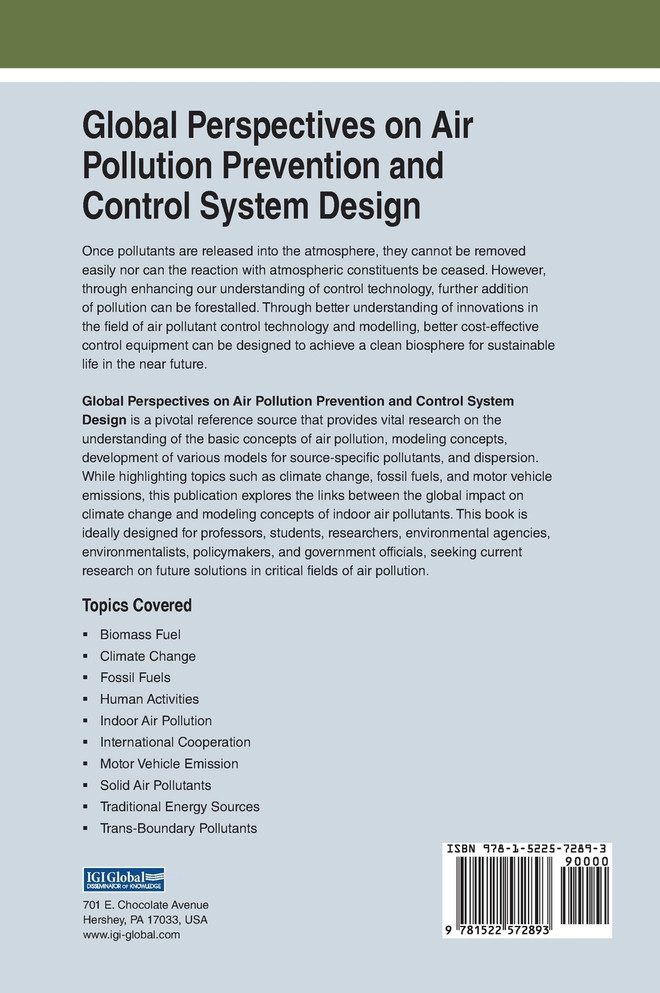 Global Perspectives on Air Pollution Prevention and Control System Design