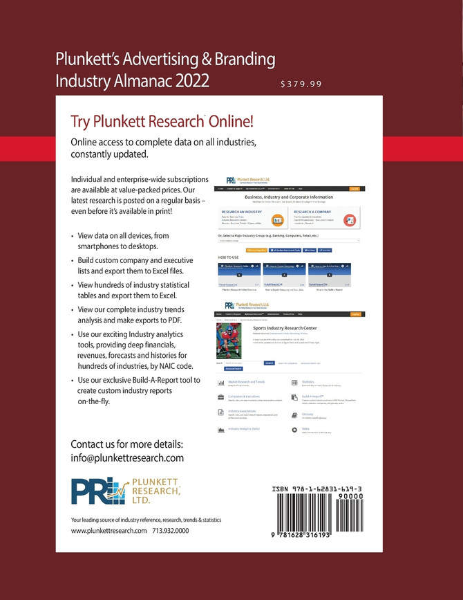 Plunkett's Advertising & Branding Industry Almanac 2022