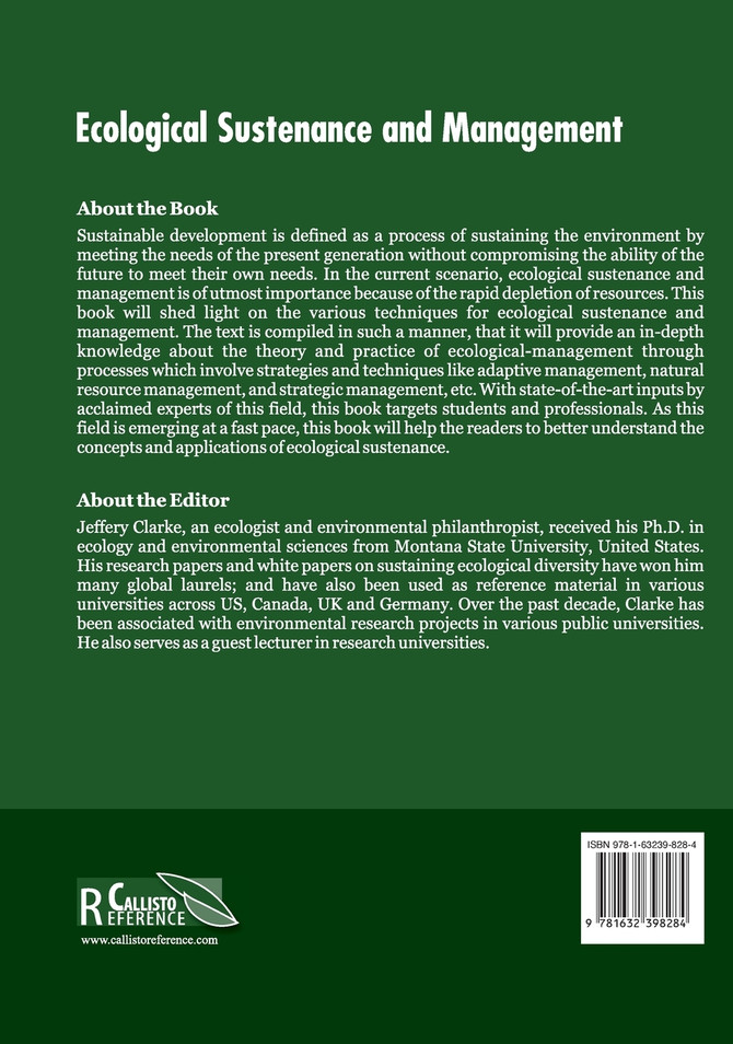 Ecological Sustenance and Management