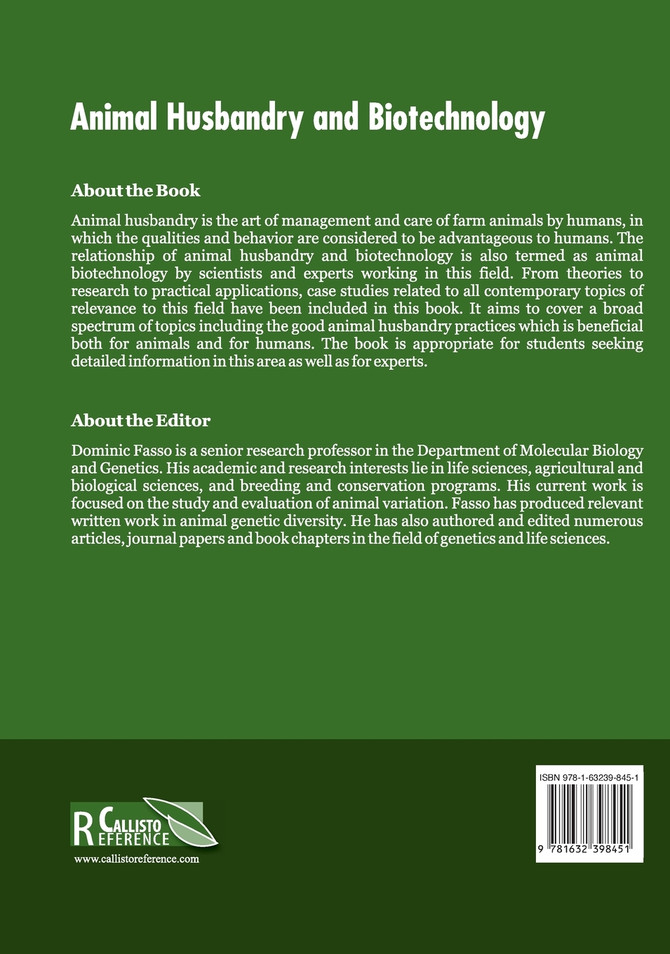 Animal Husbandry and Biotechnology