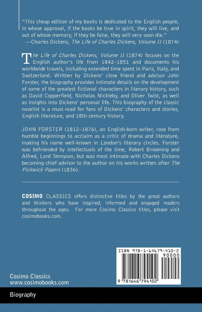 The Life of Charles Dickens, Volume II