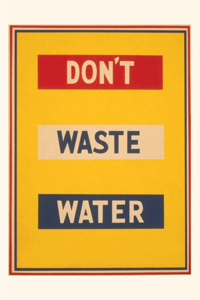 Vintage Journal Don't Waste Water
