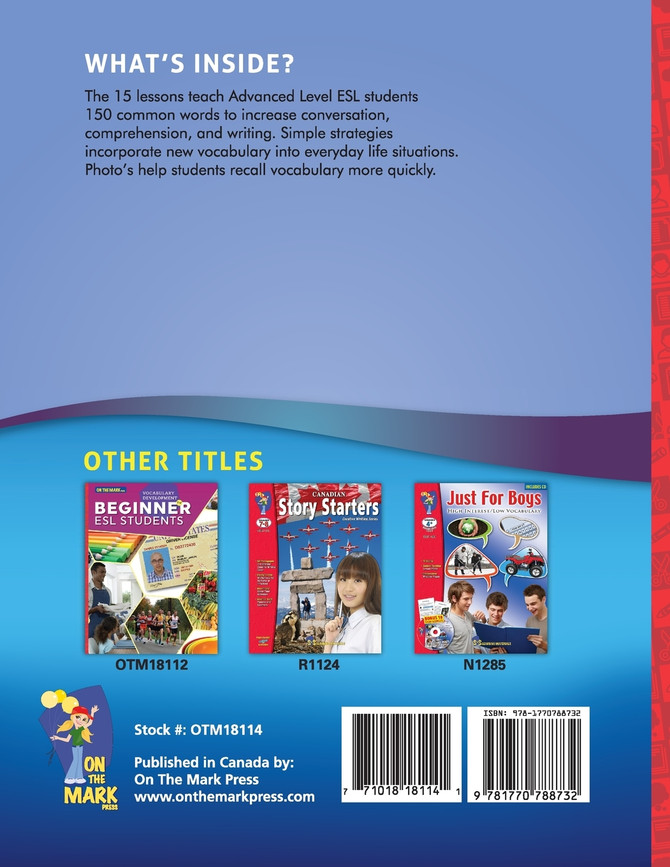 ESL - Vocabulary Development for Advanced Students