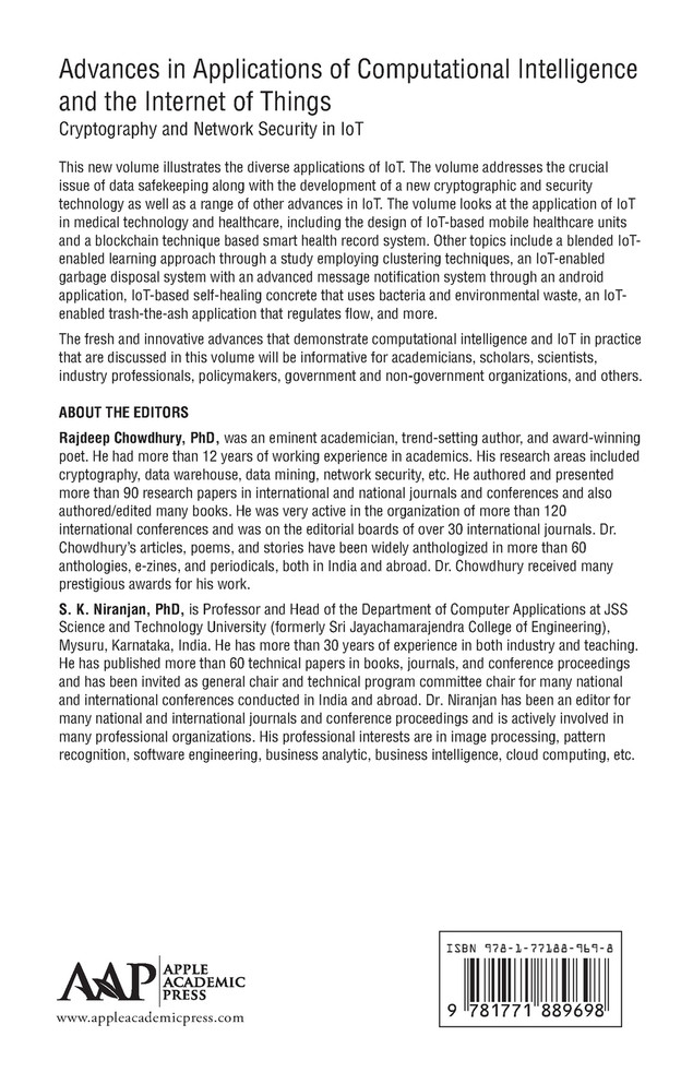 Advances in Applications of Computational Intelligence and the Internet of Things