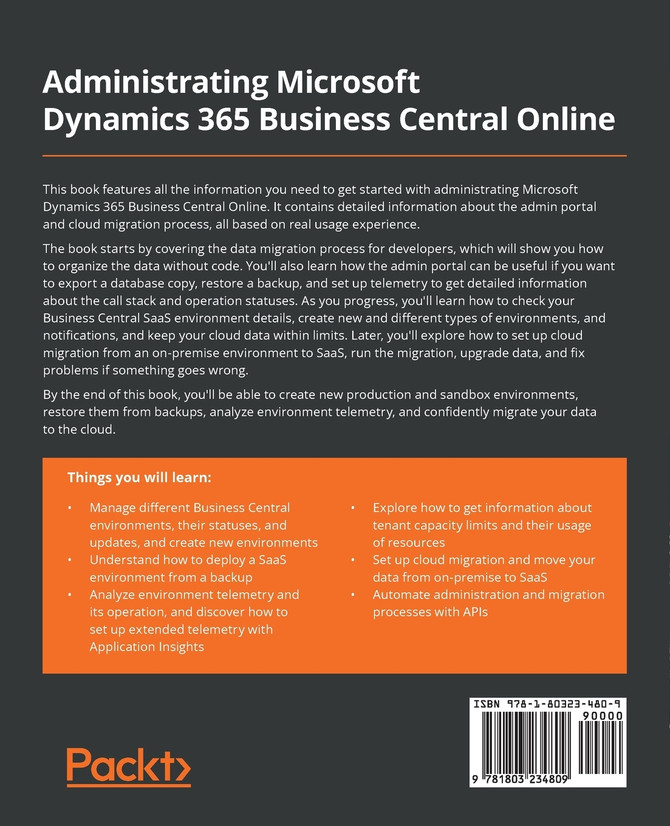 Administrating Microsoft Dynamics 365 Business Central Online