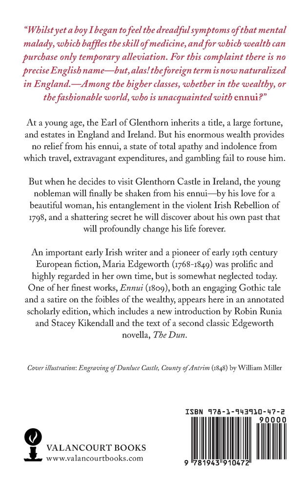 Ennui (Valancourt Classics)