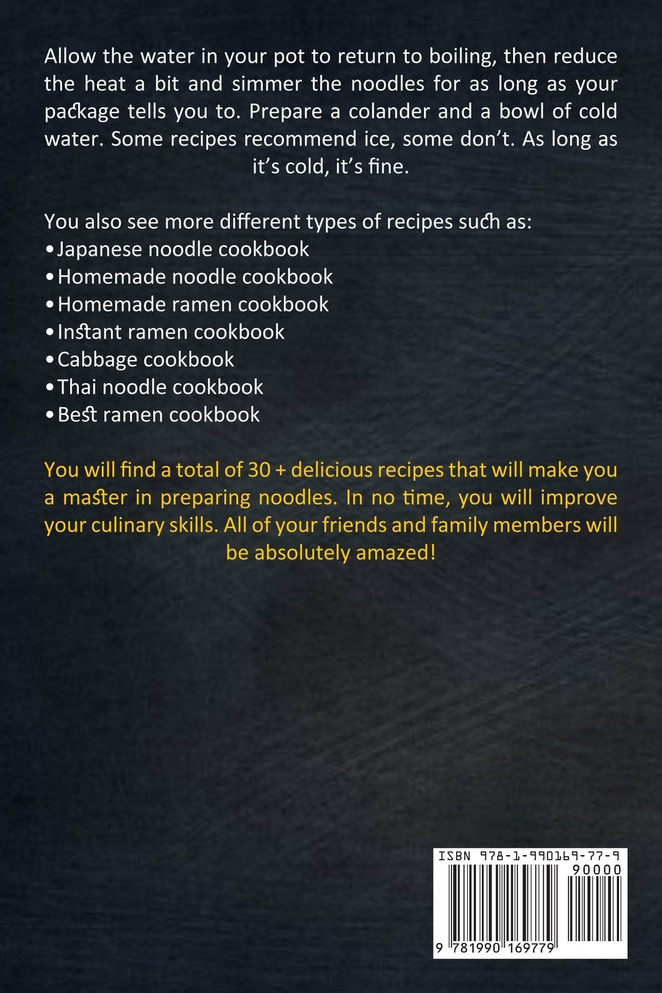 Ramen Noodle Cookbook