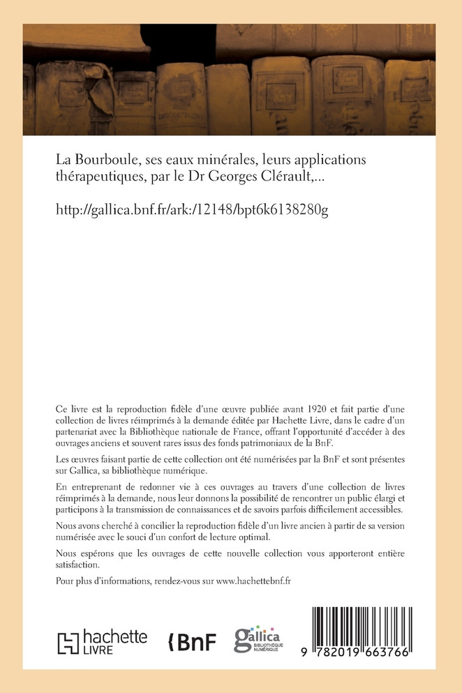La Bourboule, ses eaux minérales, leurs applications thérapeutiques