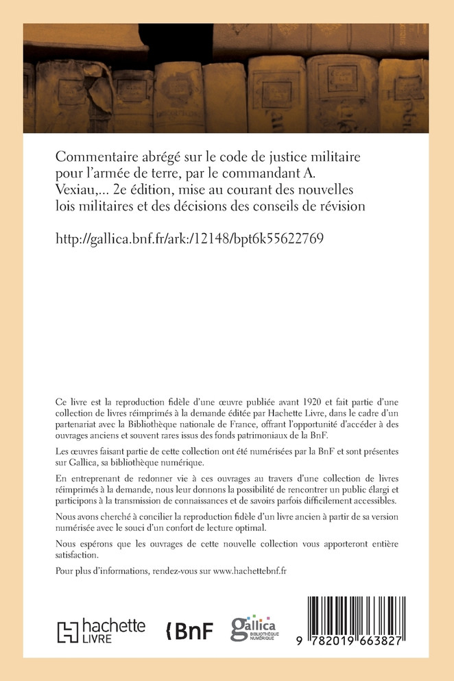 Commentaire abrégé sur le code de justice militaire pour l'armée de terre. 2e édition