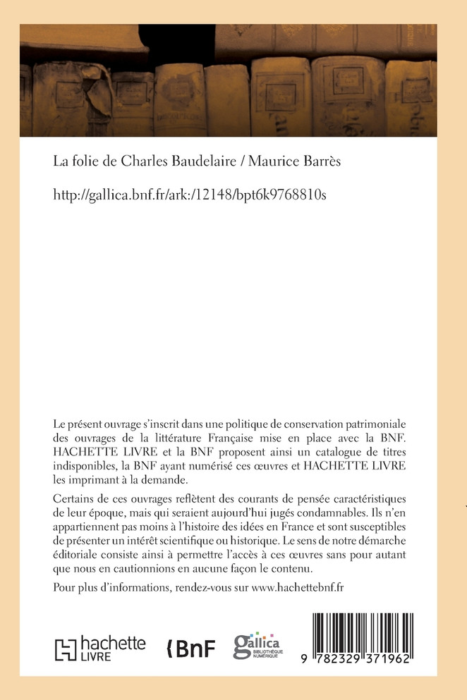 La folie de Charles Baudelaire