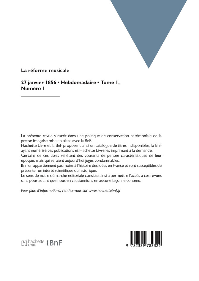 La réforme musicale