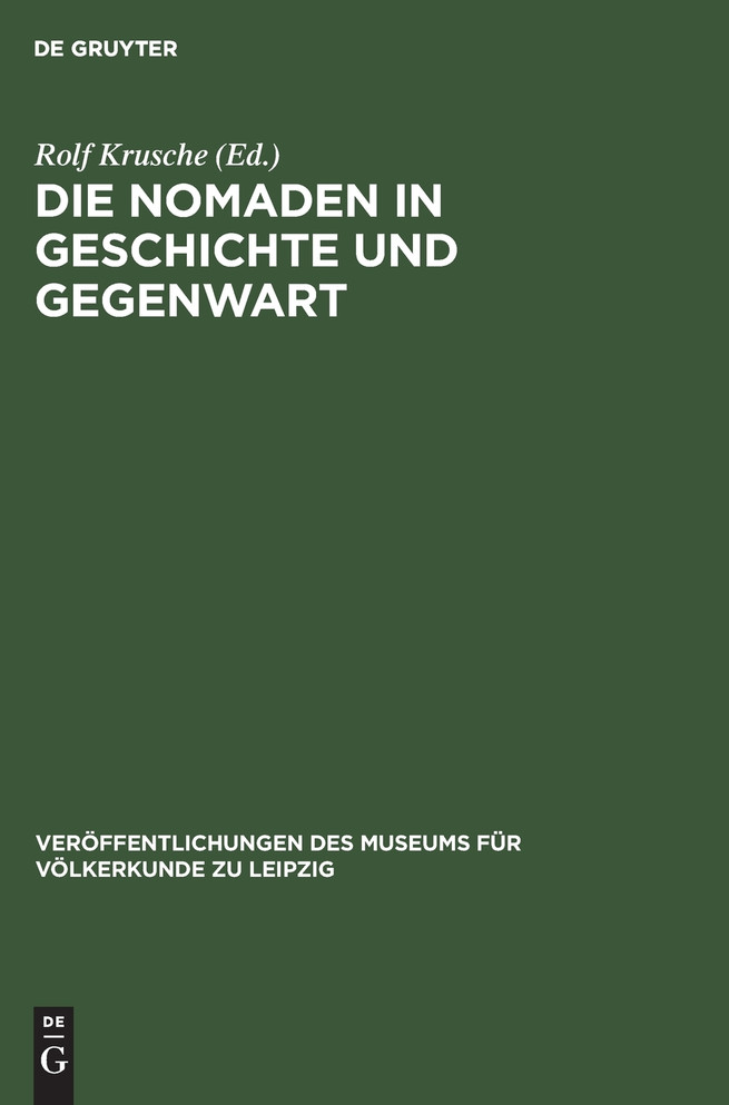Die Nomaden in Geschichte und Gegenwart