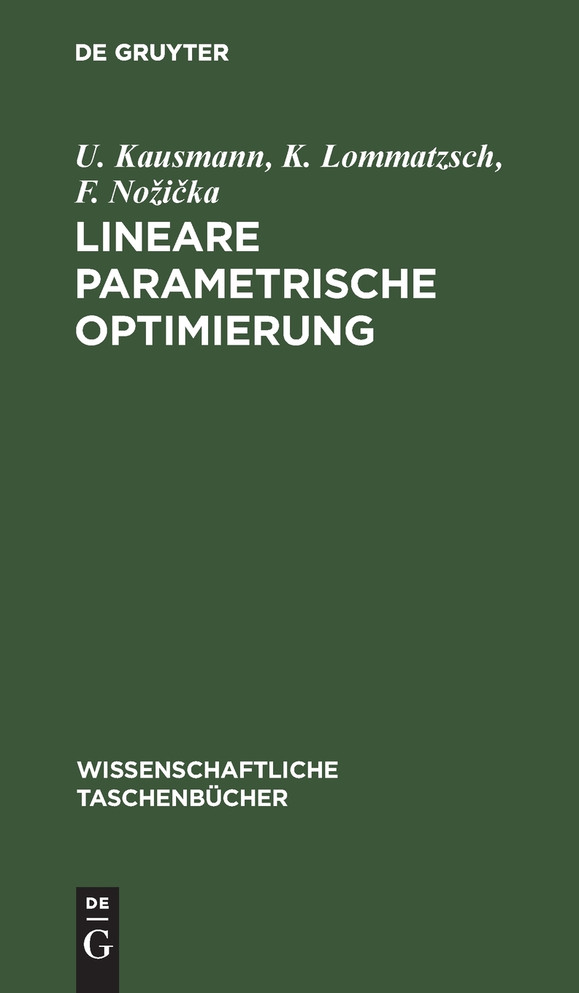 Lineare parametrische Optimierung