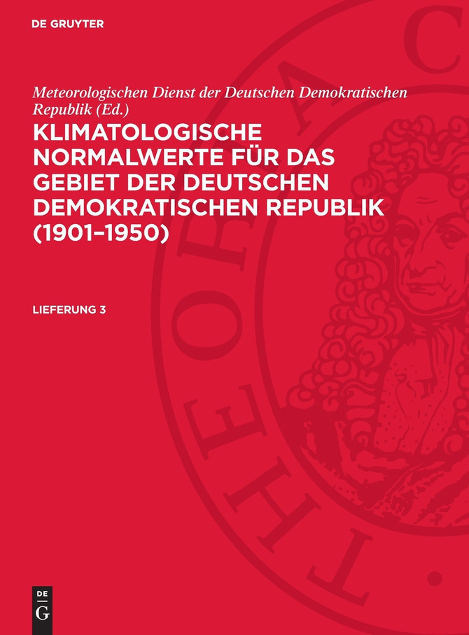 Klimatologische Normalwerte für das Gebiet der Deutschen Demokratischen Republik (1901-1950)