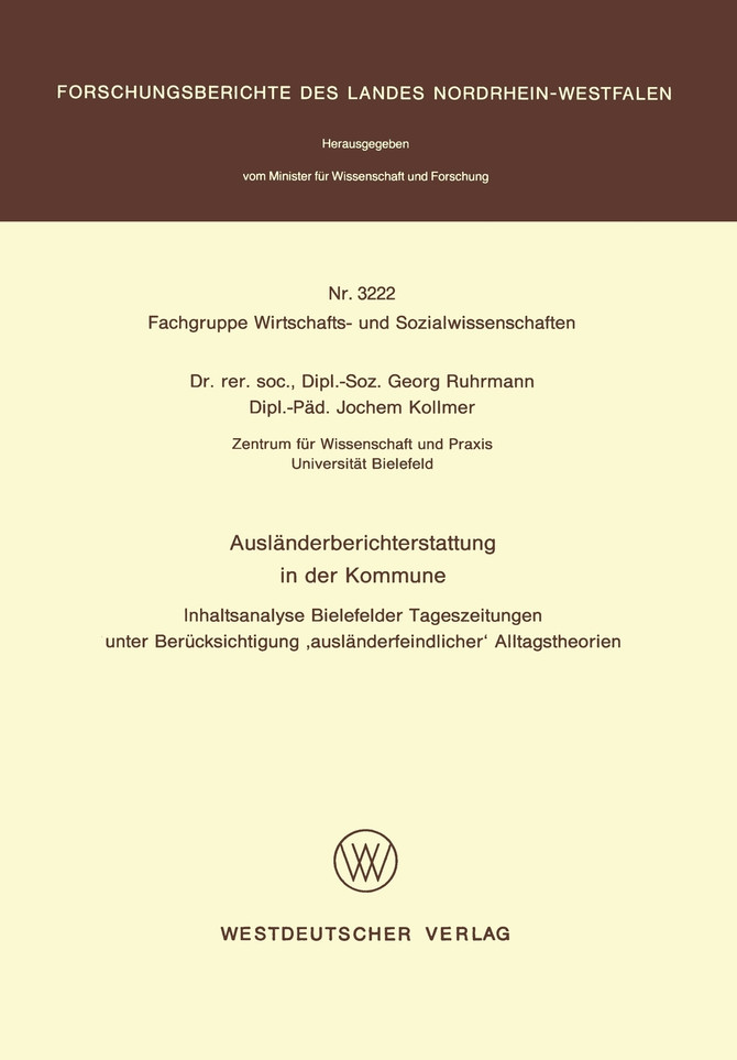 Ausländerberichterstattung in der Kommune