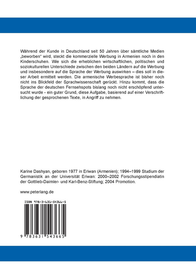 Deutsche und armenische Werbesprache im Vergleich