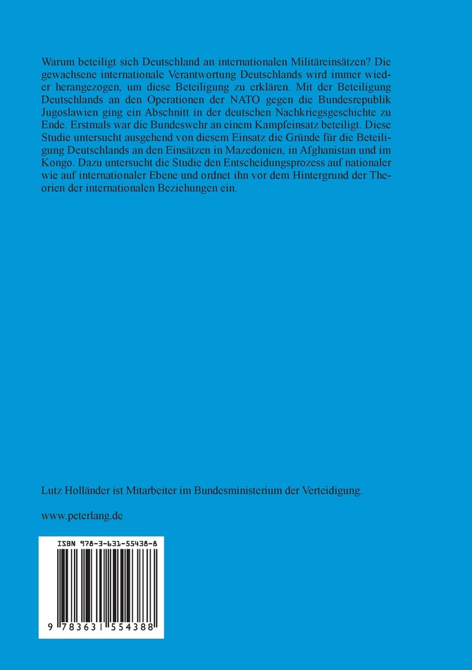 Die politischen Entscheidungsprozesse bei Auslandseinsaetzen der Bundeswehr 1999-2003
