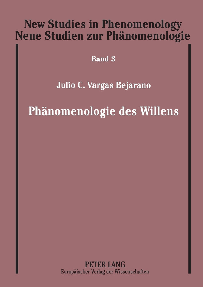 Phaenomenologie des Willens