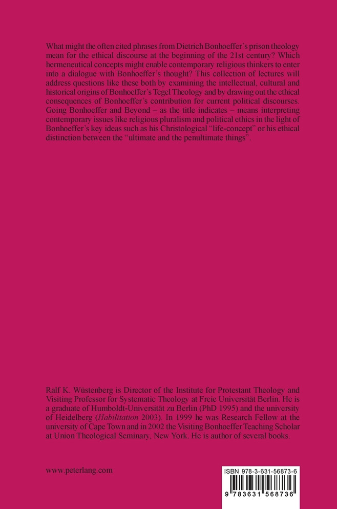 Bonhoeffer and Beyond