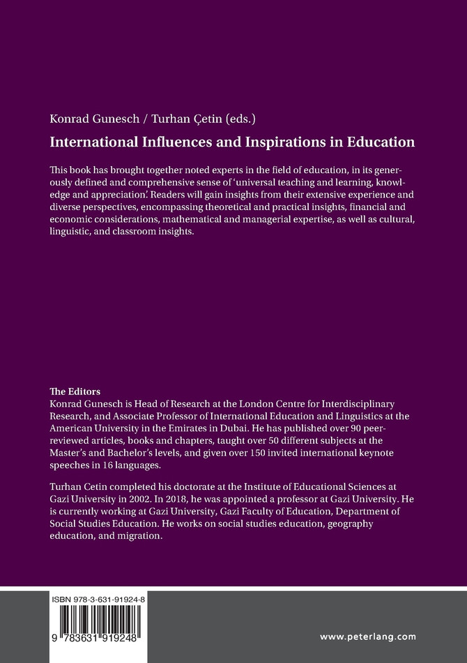International Influences and Inspirations in Education