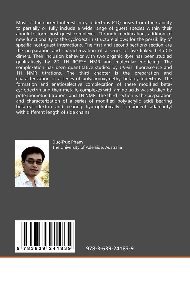 Beta-Cyclodextrin modification and             host-guest complexation