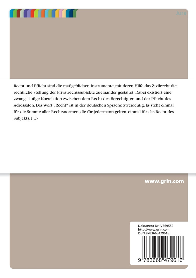 Das subjektive Recht