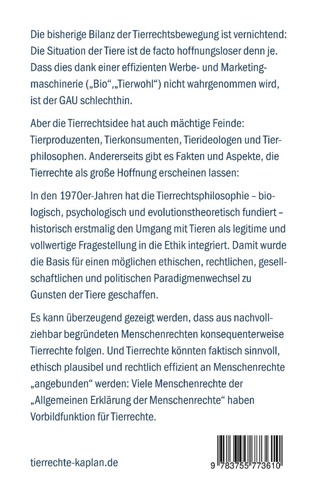 Die Tierrechtsidee und ihre Feinde