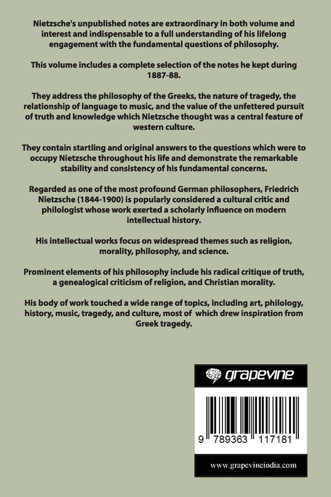 Nietzsche's Notebook of 1887-1888