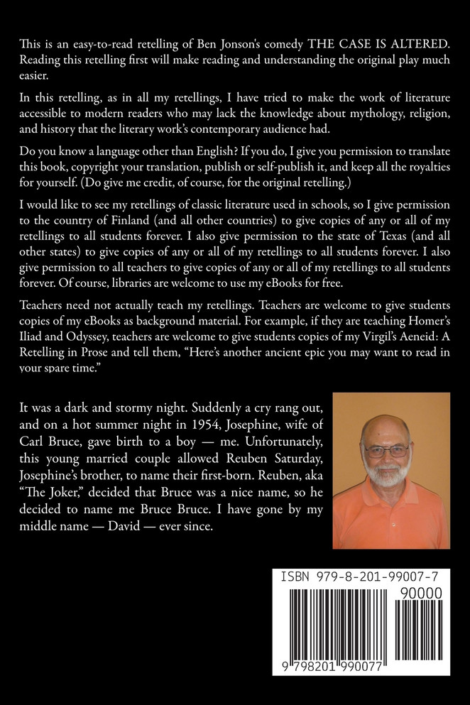 Ben Jonson's The Case is Altered