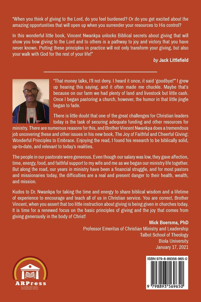 The Joy of Faithful and Cheerful Giving