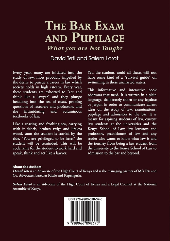 The Bar Exam and Pupilage
